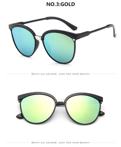 Klassische Retro Cat-Eye Sonnenbrille – Ansicht 7