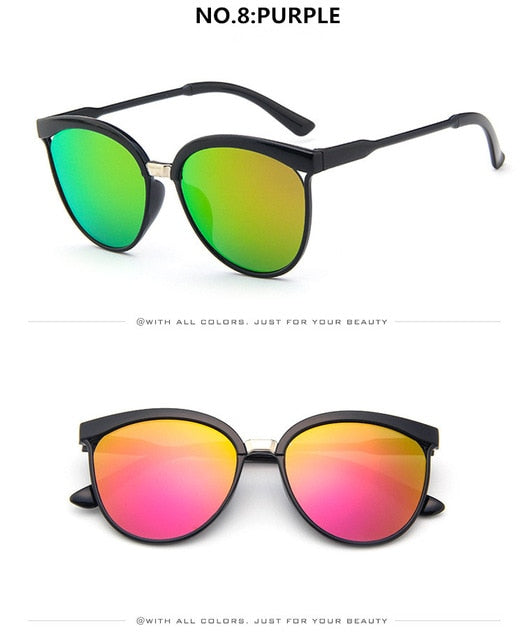 Klassische Retro Cat-Eye Sonnenbrille – Ansicht 9