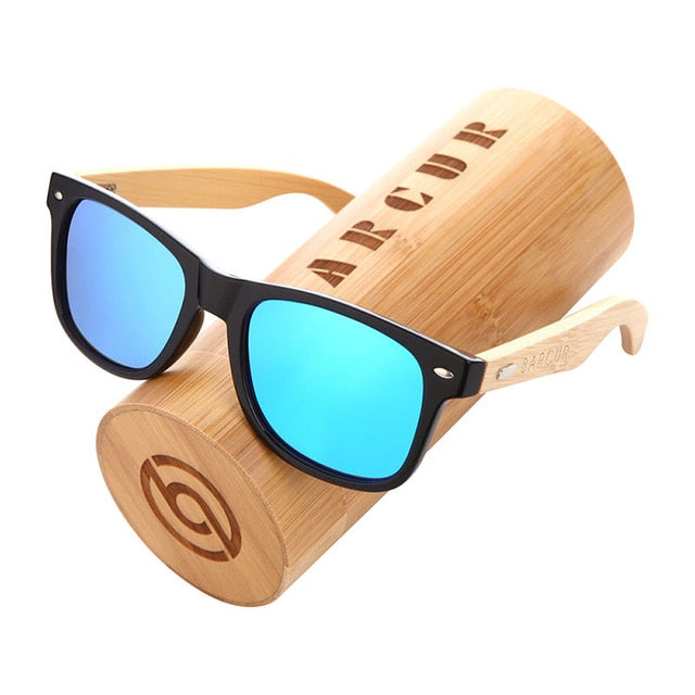 Polarisierte Bambus-Sonnenbrille – Ansicht 5