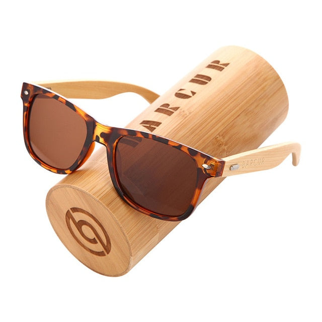 Polarisierte Bambus-Sonnenbrille – Ansicht 10
