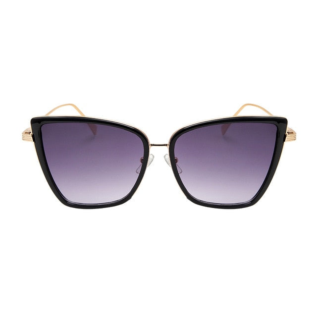 Vintage Cat-Eye Metallsonnenbrille UV400 – Ansicht 11