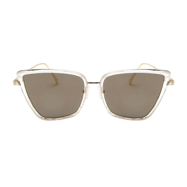 Vintage Cat-Eye Metallsonnenbrille UV400 – Ansicht 3