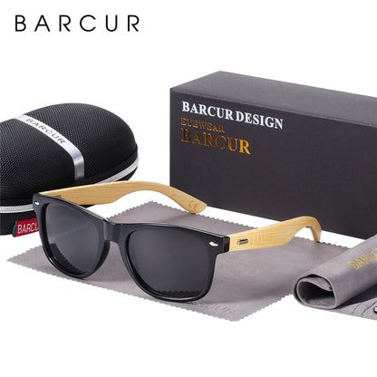 Polarisierte Bambus-Sonnenbrille – Ansicht 1