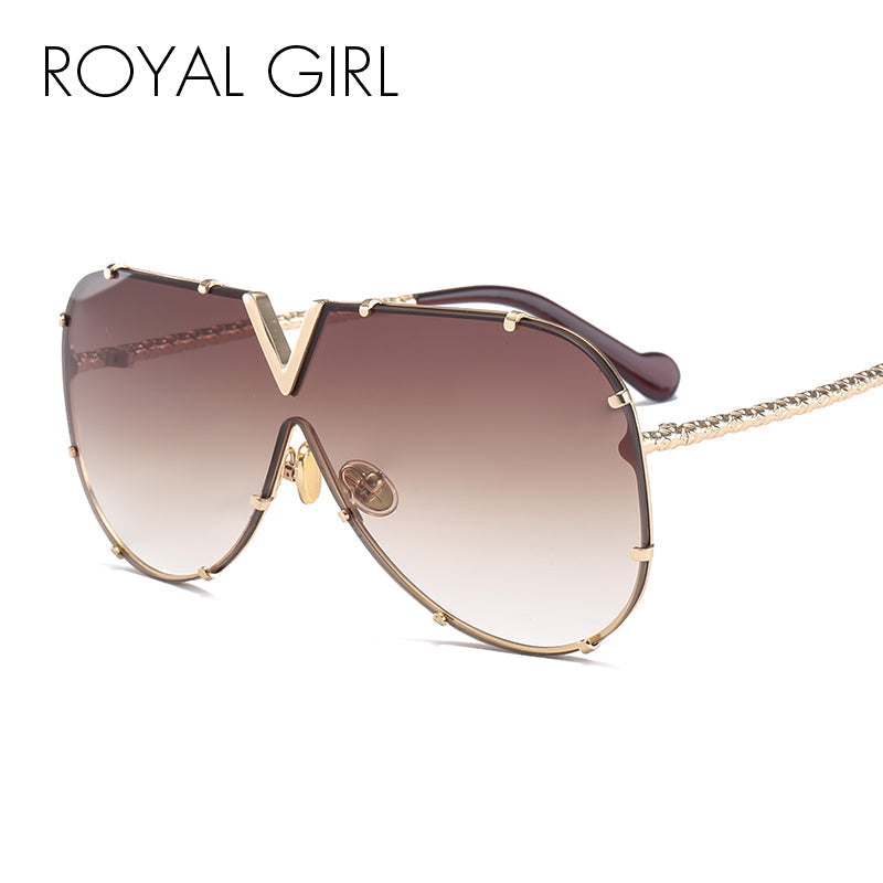 Oversize Metall-Sonnenbrille MS678 – Ansicht 1