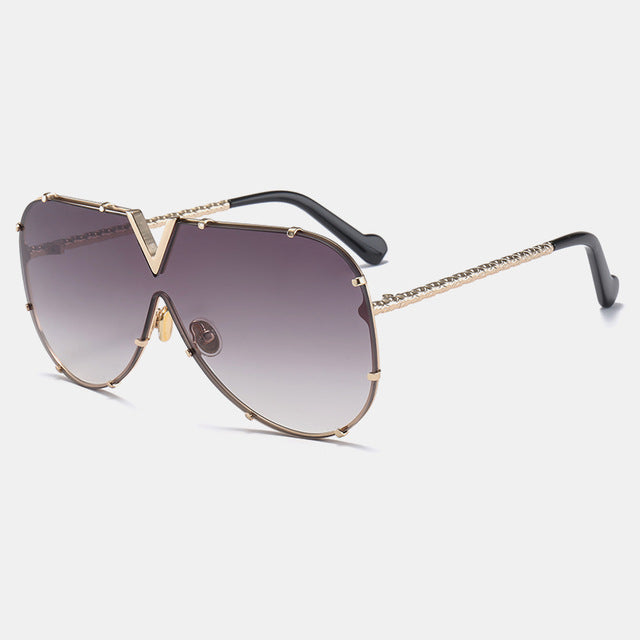 Oversize Metall-Sonnenbrille MS678 – Ansicht 2