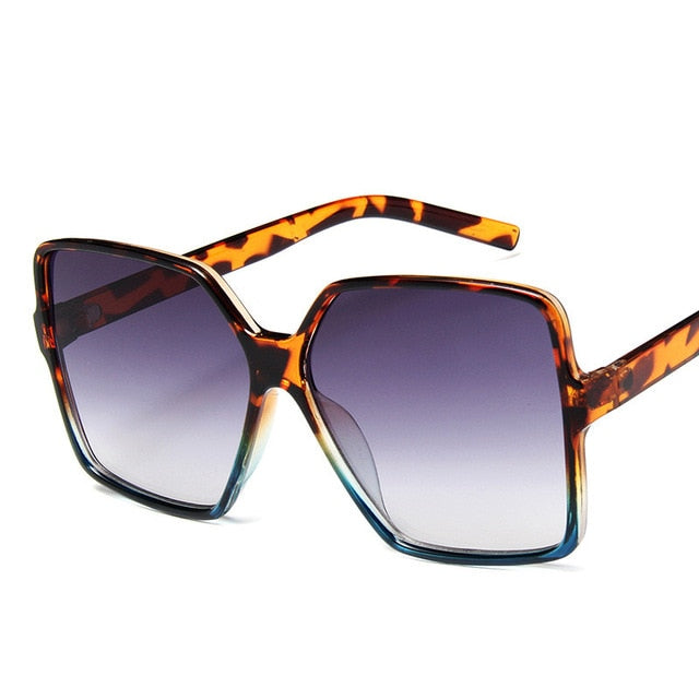 Oversize Damen-Sonnenbrille mit Farbverlauf UV400 – Ansicht 12
