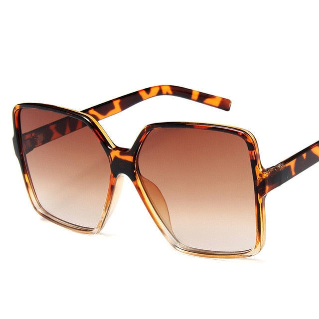 Oversize Damen-Sonnenbrille mit Farbverlauf UV400 – Ansicht 7