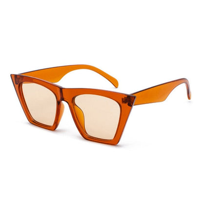 Farbenfrohe Cat-Eye Square-Sonnenbrille UV400 – Ansicht 3