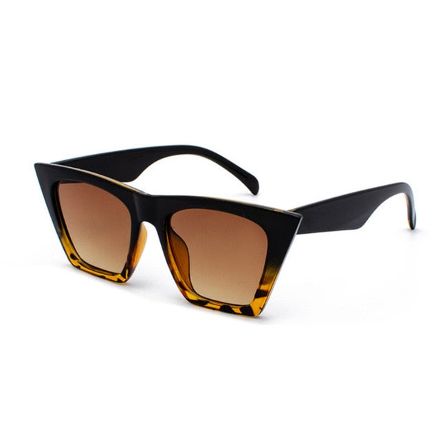 Farbenfrohe Cat-Eye Square-Sonnenbrille UV400 – Ansicht 5