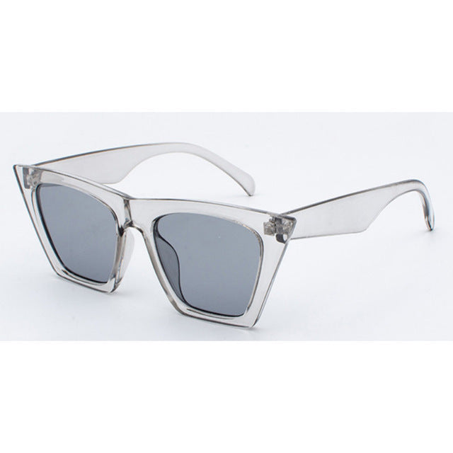 Farbenfrohe Cat-Eye Square-Sonnenbrille UV400 – Ansicht 2