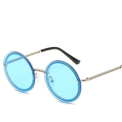 Runde randlose Luxus-Sonnenbrille – Ansicht 2