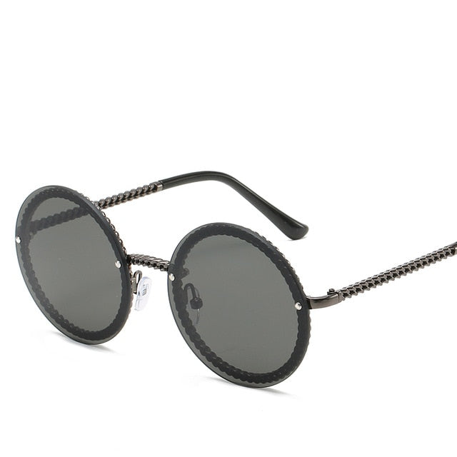 Runde randlose Luxus-Sonnenbrille – Ansicht 9