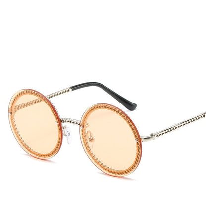 Runde randlose Luxus-Sonnenbrille – Ansicht 10