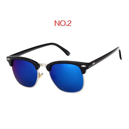 Polarisierte Vintage Square-Sonnenbrille UV400 – Ansicht 12