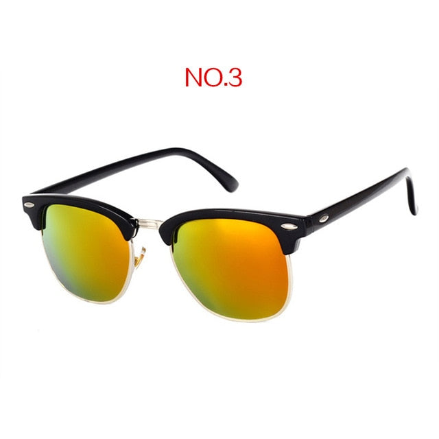 Polarisierte Vintage Square-Sonnenbrille UV400 – Ansicht 10