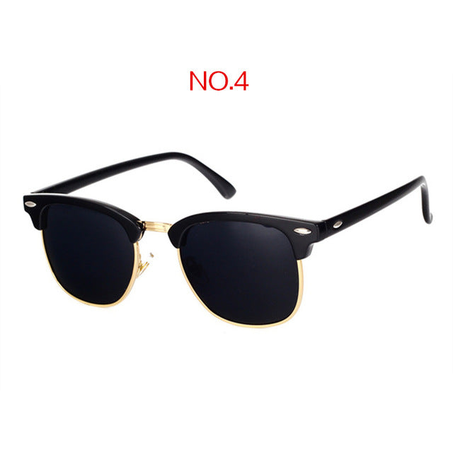 Polarisierte Vintage Square-Sonnenbrille UV400 – Ansicht 3
