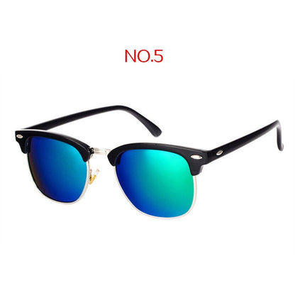 Polarisierte Vintage Square-Sonnenbrille UV400 – Ansicht 9