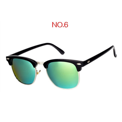 Polarisierte Vintage Square-Sonnenbrille UV400 – Ansicht 7