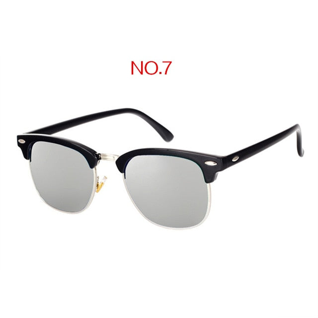 Polarisierte Vintage Square-Sonnenbrille UV400 – Ansicht 2