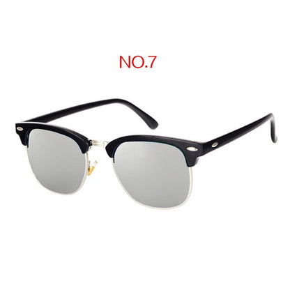 Polarisierte Vintage Square-Sonnenbrille UV400 – Ansicht 2