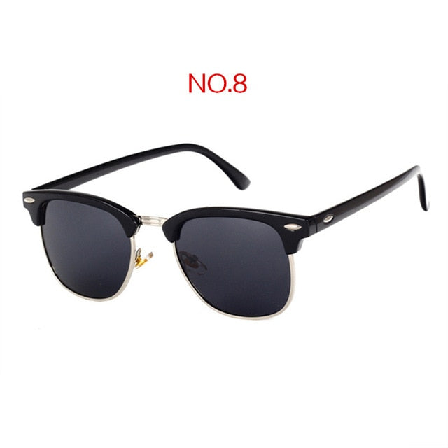 Polarisierte Vintage Square-Sonnenbrille UV400 – Ansicht 8