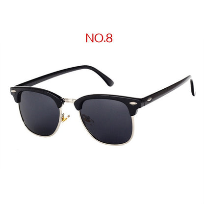 Polarisierte Vintage Square-Sonnenbrille UV400 – Ansicht 8