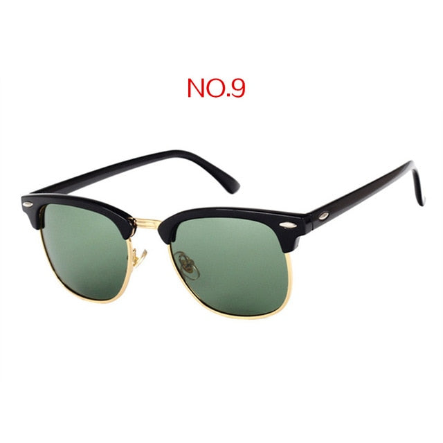 Polarisierte Vintage Square-Sonnenbrille UV400 – Ansicht 6