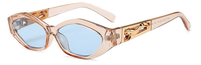 Diamond Cat-Eye Metallsonnenbrille – Ansicht 2