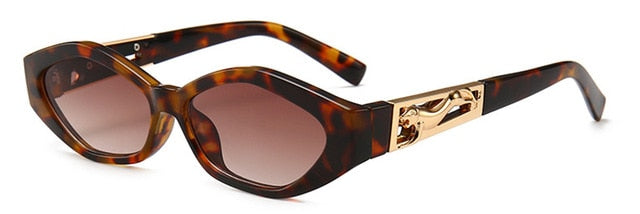 Diamond Cat-Eye Metallsonnenbrille – Ansicht 6
