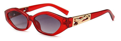 Diamond Cat-Eye Metallsonnenbrille – Ansicht 4