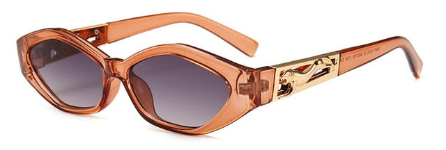 Diamond Cat-Eye Metallsonnenbrille – Ansicht 3