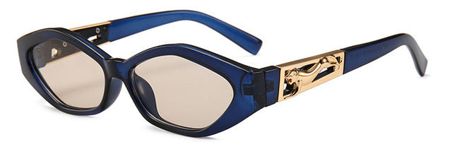 Diamond Cat-Eye Metallsonnenbrille – Ansicht 9