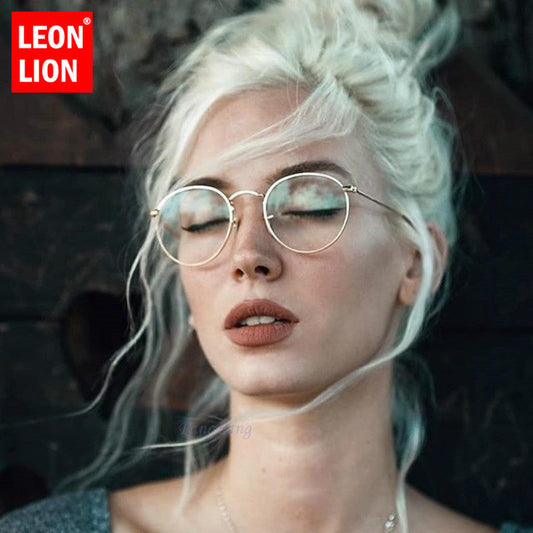 Runde Spiegel-Metallsonnenbrille UV400 – Ansicht 1