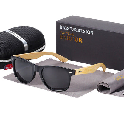 Polarisierte Bambus-Sonnenbrille – Ansicht 3