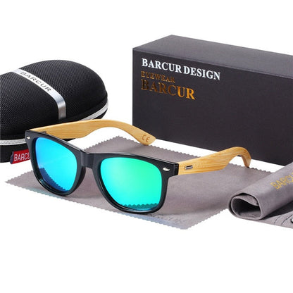 Polarisierte Bambus-Sonnenbrille – Ansicht 2