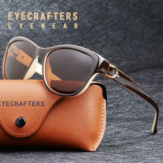 Polarisierte Luxus Cat-Eye Sonnenbrille – Ansicht 1
