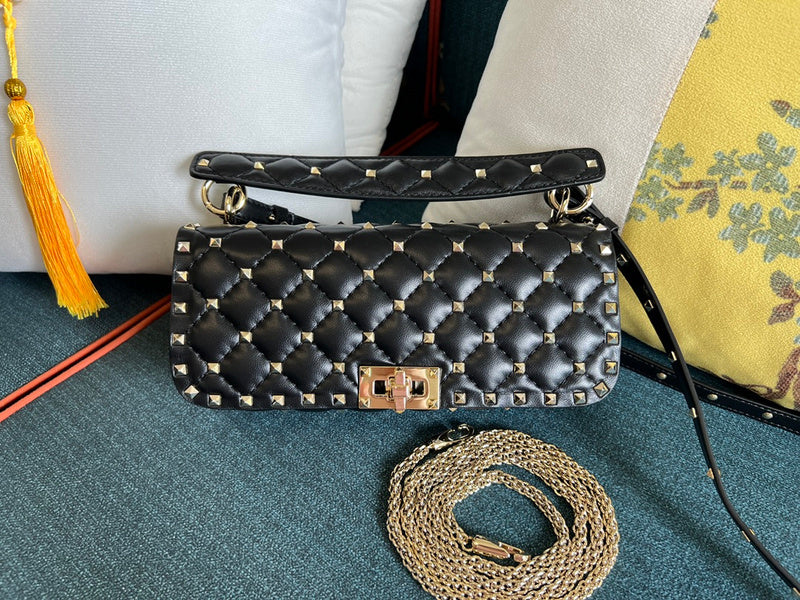 Rockstud Nieten-Umhängetasche Schwarz