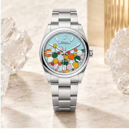 Klassische Armbanduhr 36 „Celebration Dial“