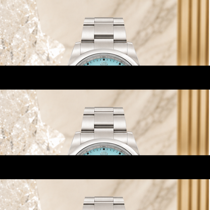 Klassische Armbanduhr 36 „Türkis Blue“