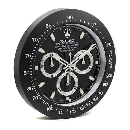 Daytona Wanduhr – Schwarz (Modell 009) – weitere Ansicht