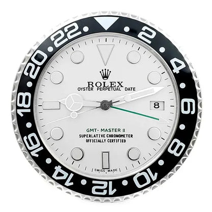 GMT-Master Wanduhr – Schwarz & Weiß – Vorderseite