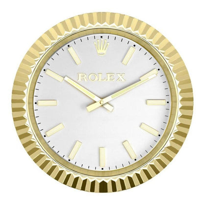 Presidential Wanduhr – Gold mit Leuchtzifferblatt – Vorderseite