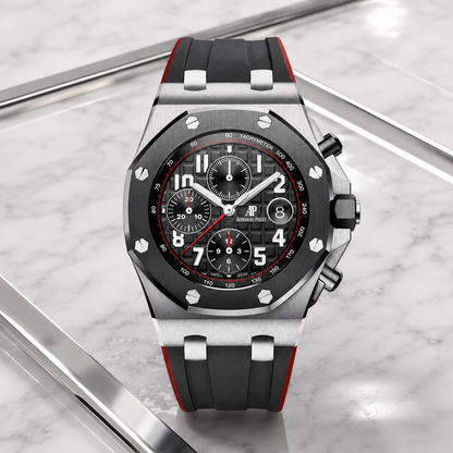 Royal Oak Offshore 26400SO.OO.A002CA.01 "Vampire" Ultra – luxuriöse Produktaufnahme