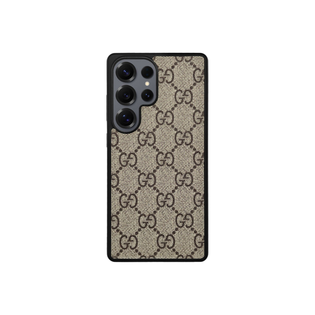 Beige Monogramm-Handyhülle für Samsung Galaxy – Ansicht 1