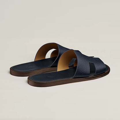 Izmir Herrenpantolette in Marineblau – Originalansicht 4