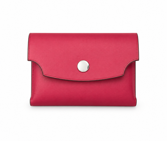 Handcrafted Full-Grain Leder Snap Geldbörse