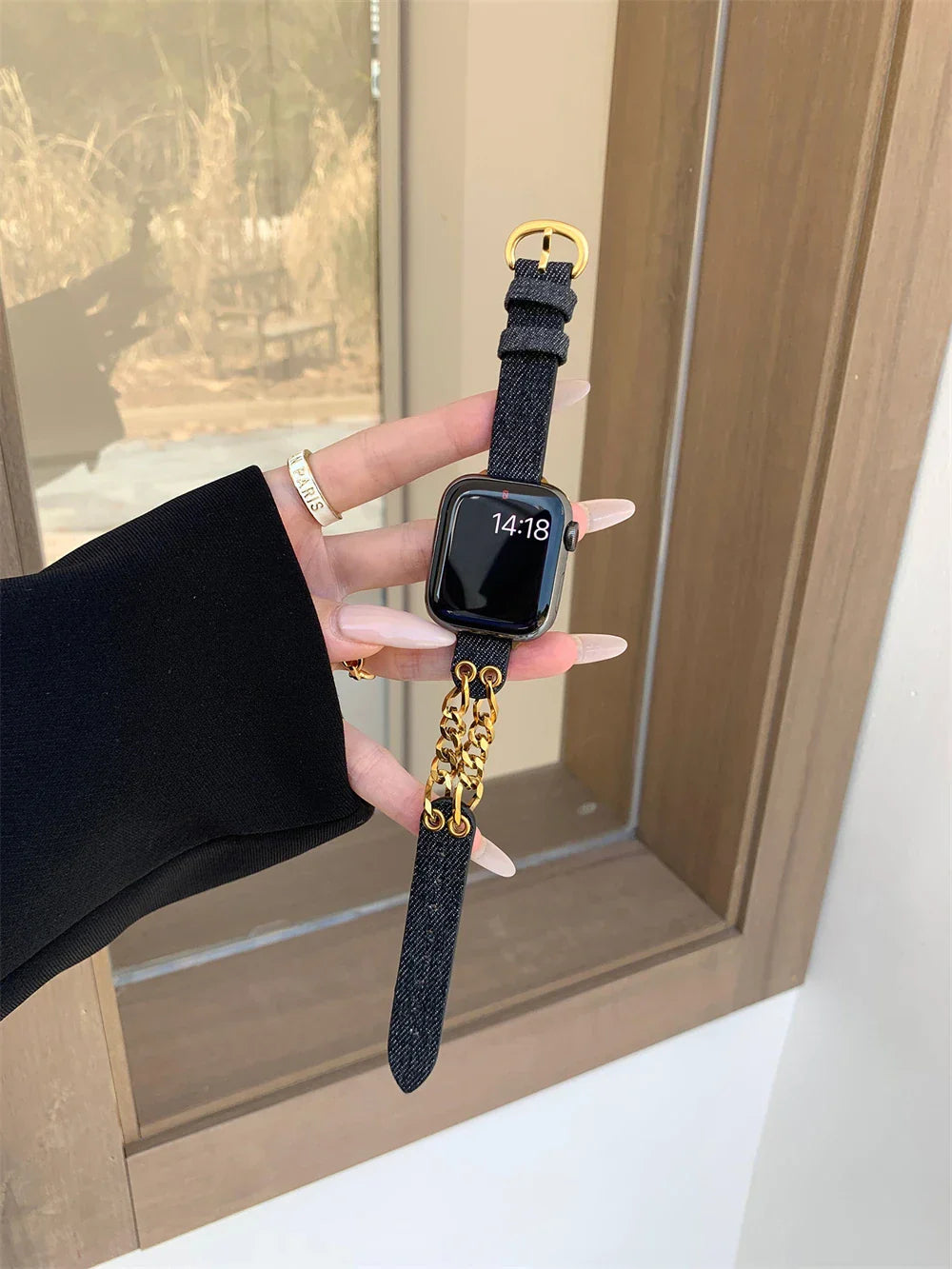 Slim Leder Armband For Apple Uhr