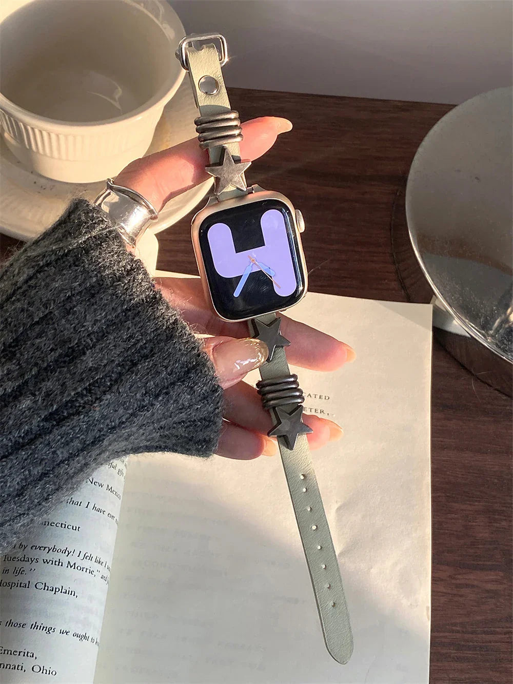 Vintage Leder Armband For Apple Uhr