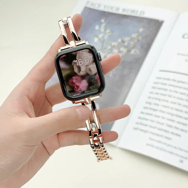 Stainless Steel Diamond Armband for Apple Uhr