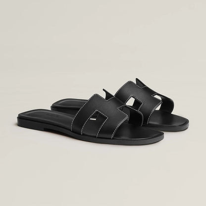 Minimal Double H Logo Slides – Minimal Chic Sandals